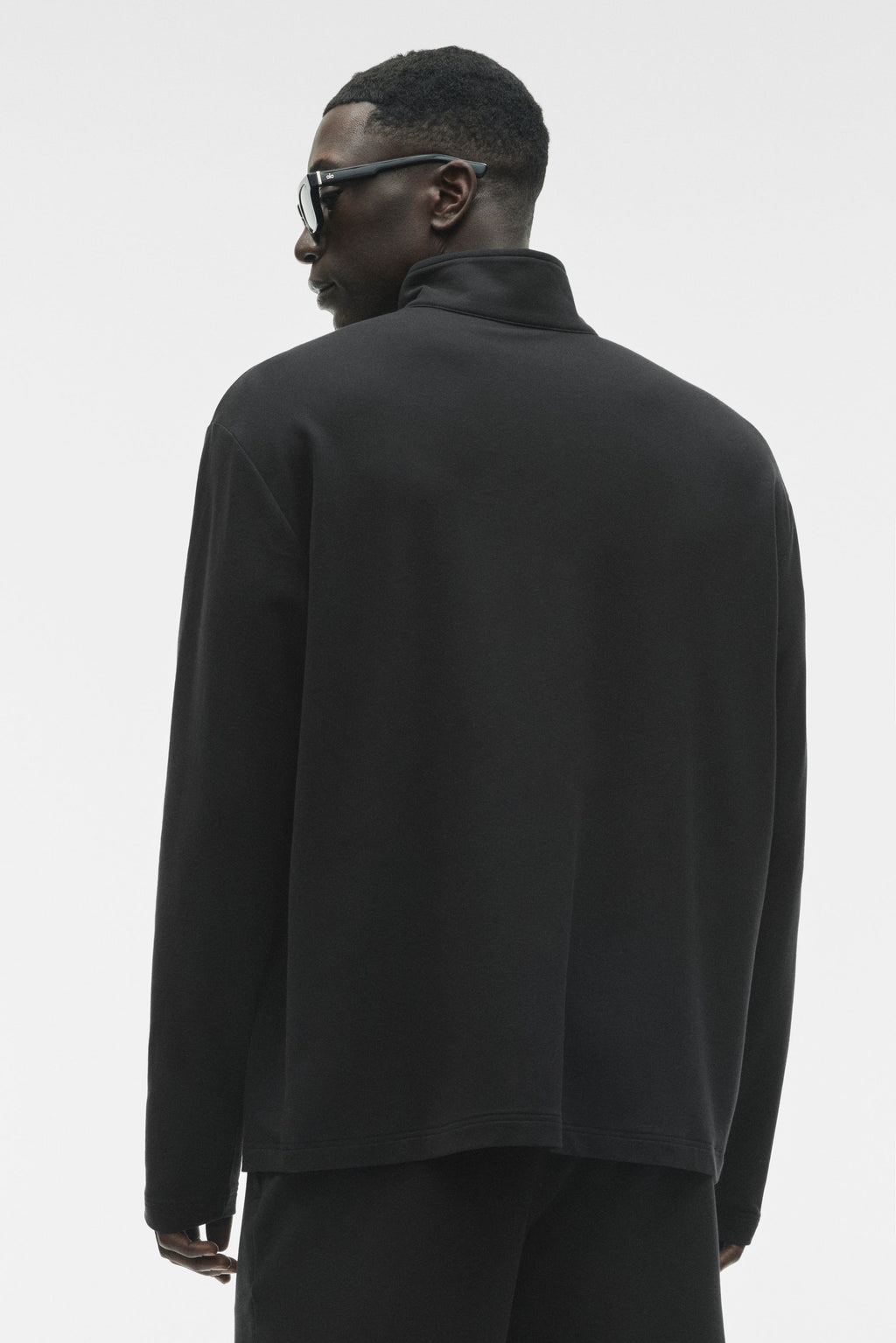 Double Take Long Sleeve 1/4 Zip - Black