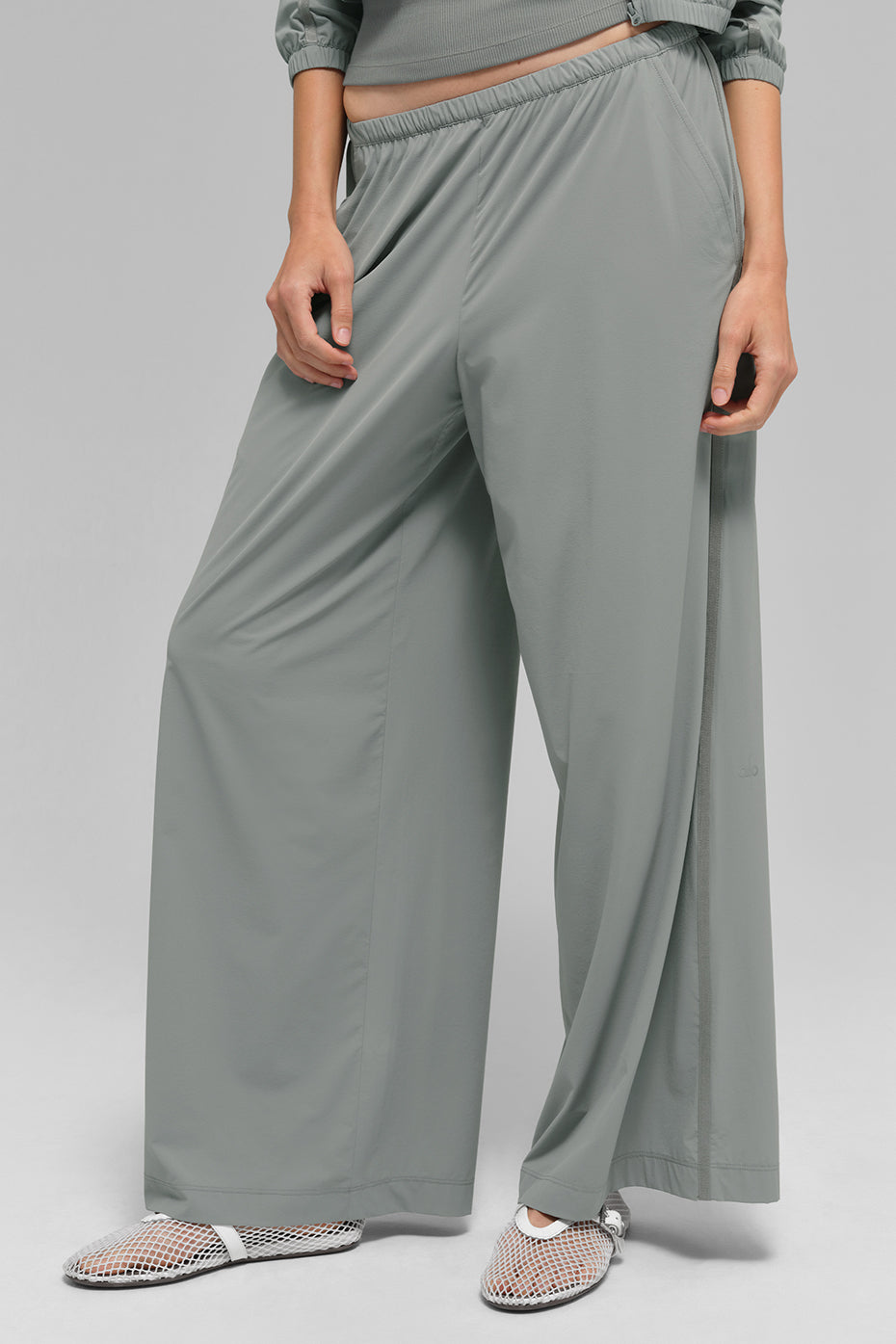 Breezy Wide Leg Pant (Regular) - Lunar Grey