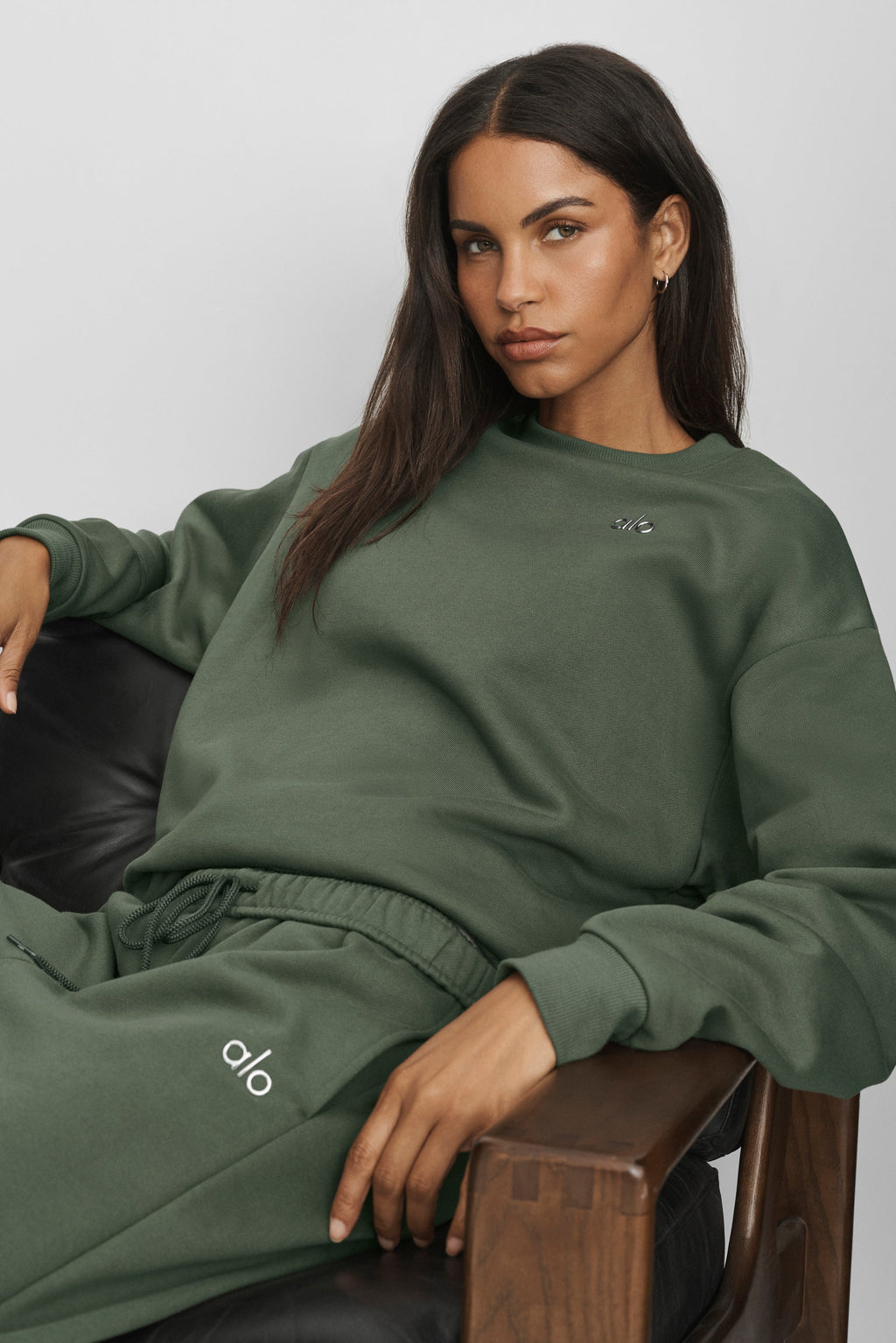 Accolade Crew Neck Pullover - Bamboo Green