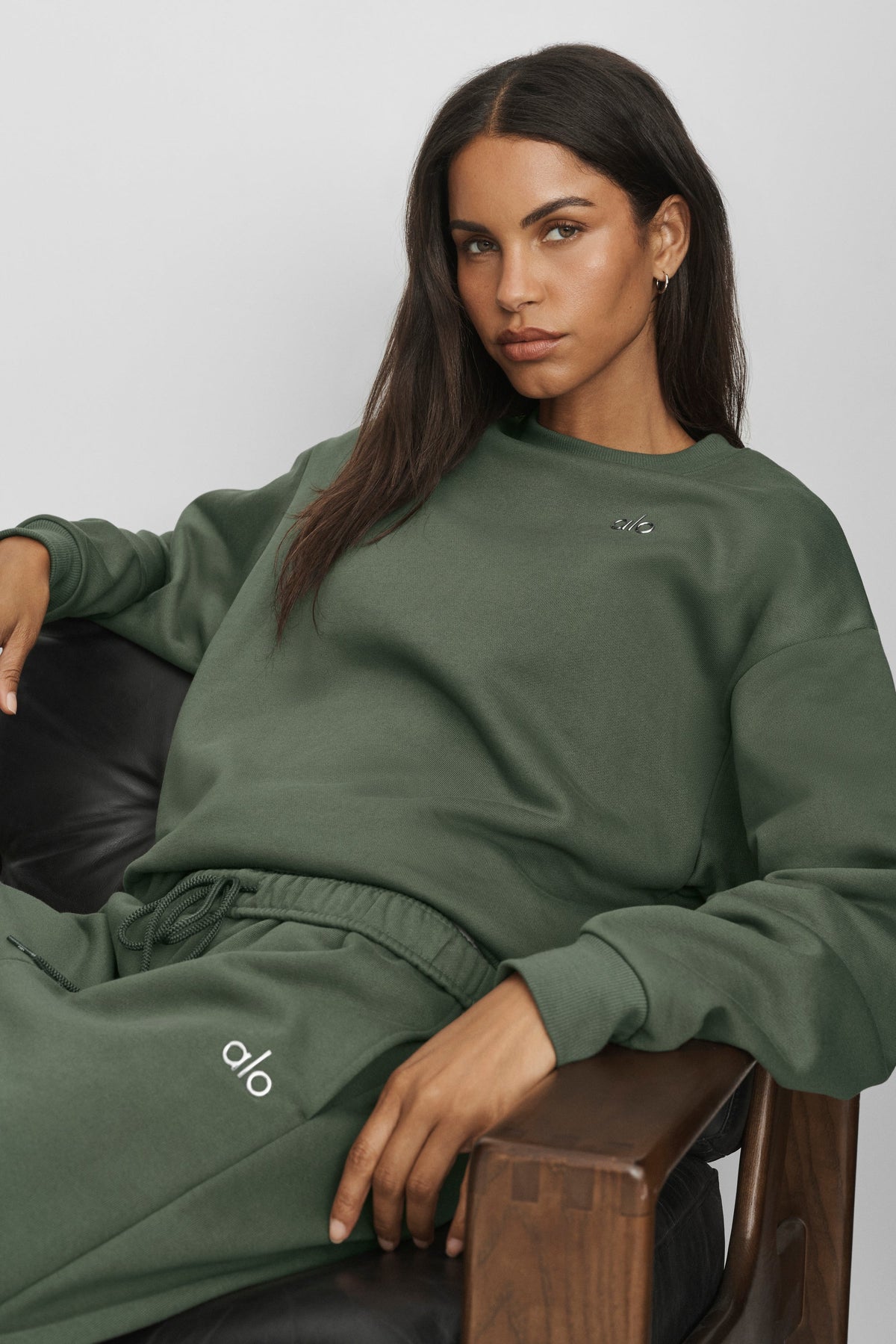 Accolade Crew Neck Pullover - Bamboo Green