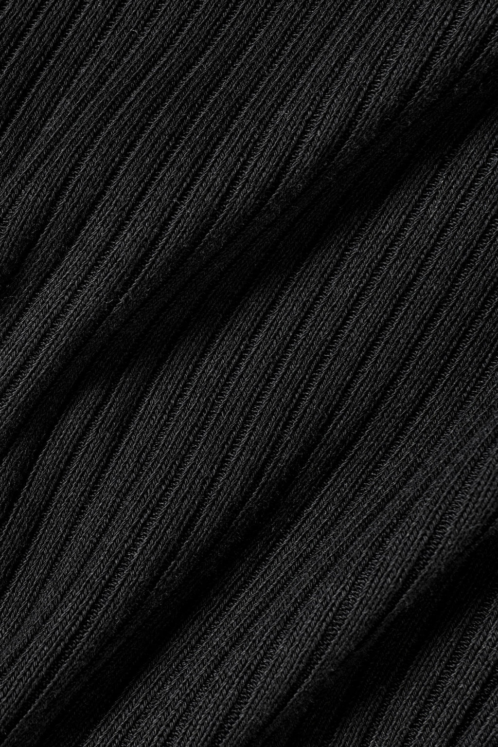 Ribbed Cropped Reset Long Sleeve - Black