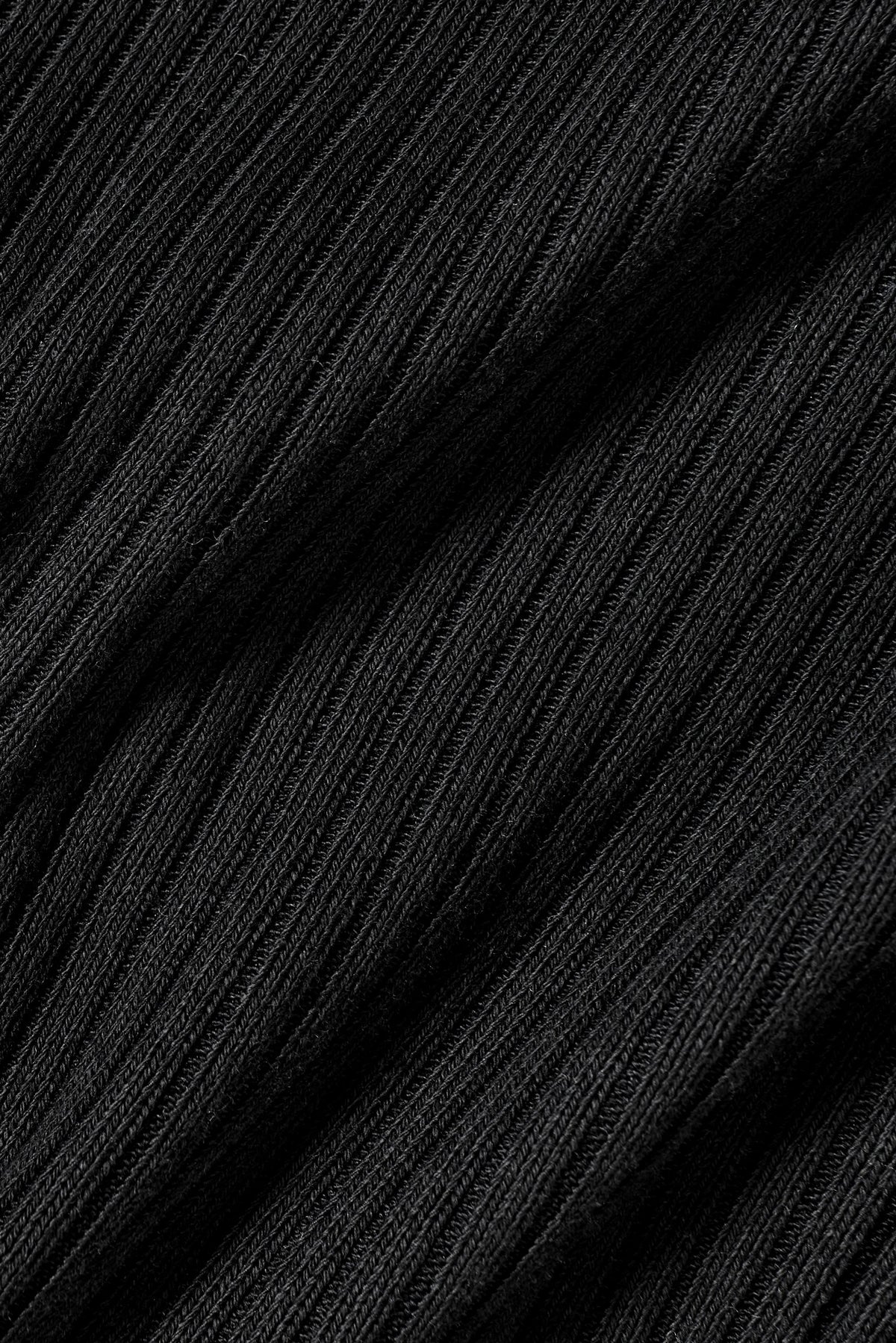 Ribbed Cropped Reset Long Sleeve - Black