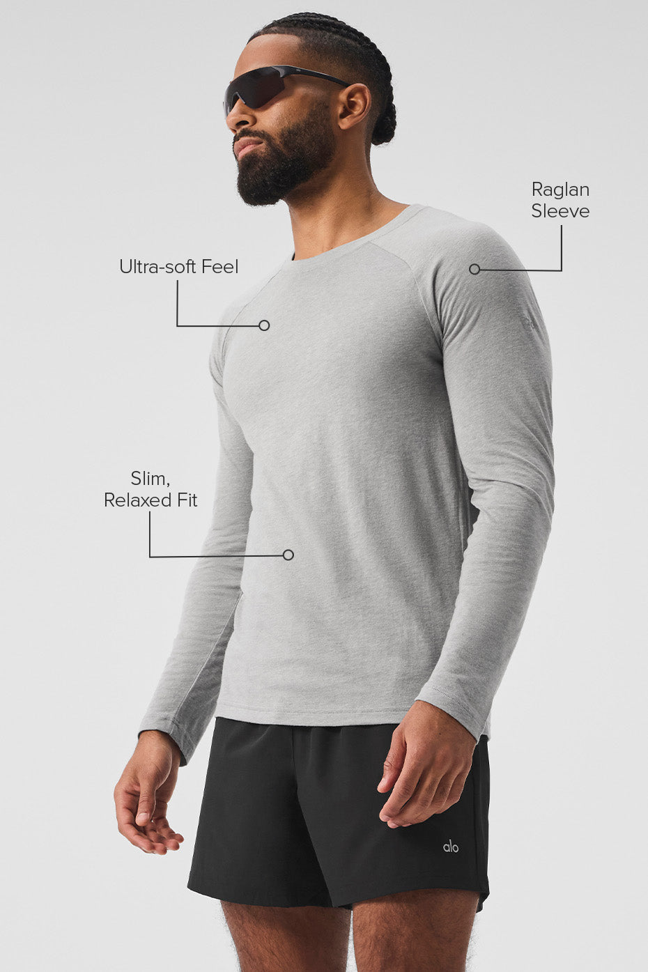 Triumph Long Sleeve Tee - Athletic Heather Grey