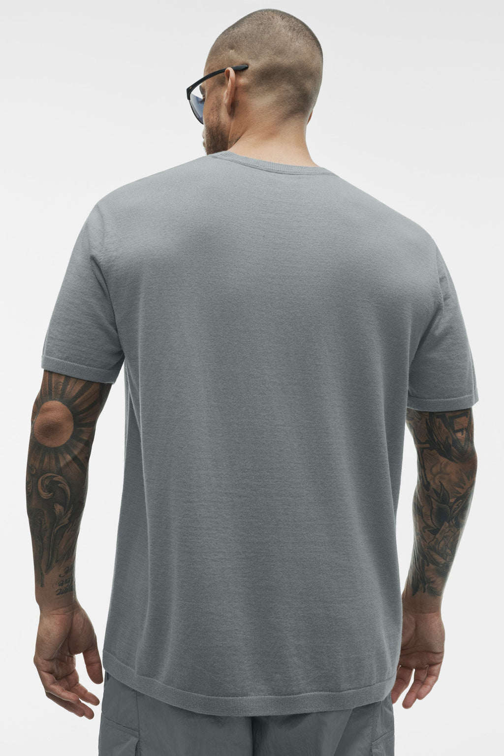 Cashmere Blend Ever Soft Short Sleeve Crew - Monument
