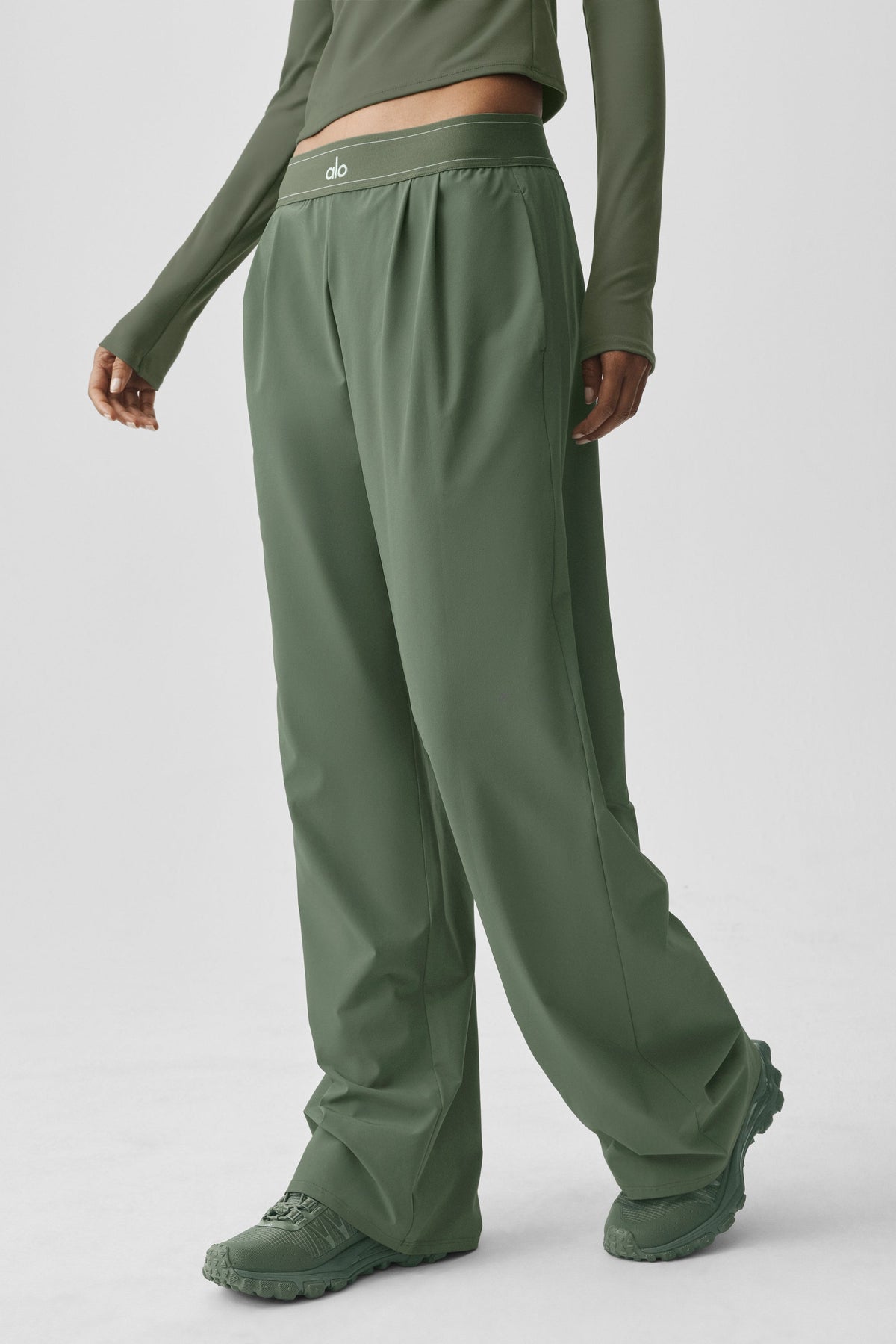 Suit Up Trouser (Long) - Bamboo Green