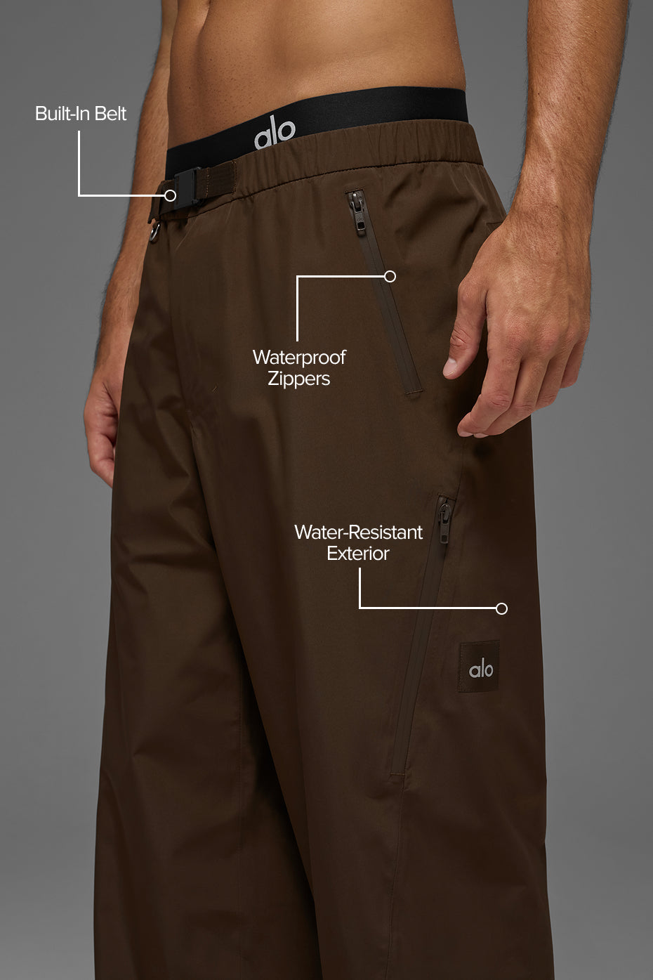 Alpha Shell Pant - Espresso