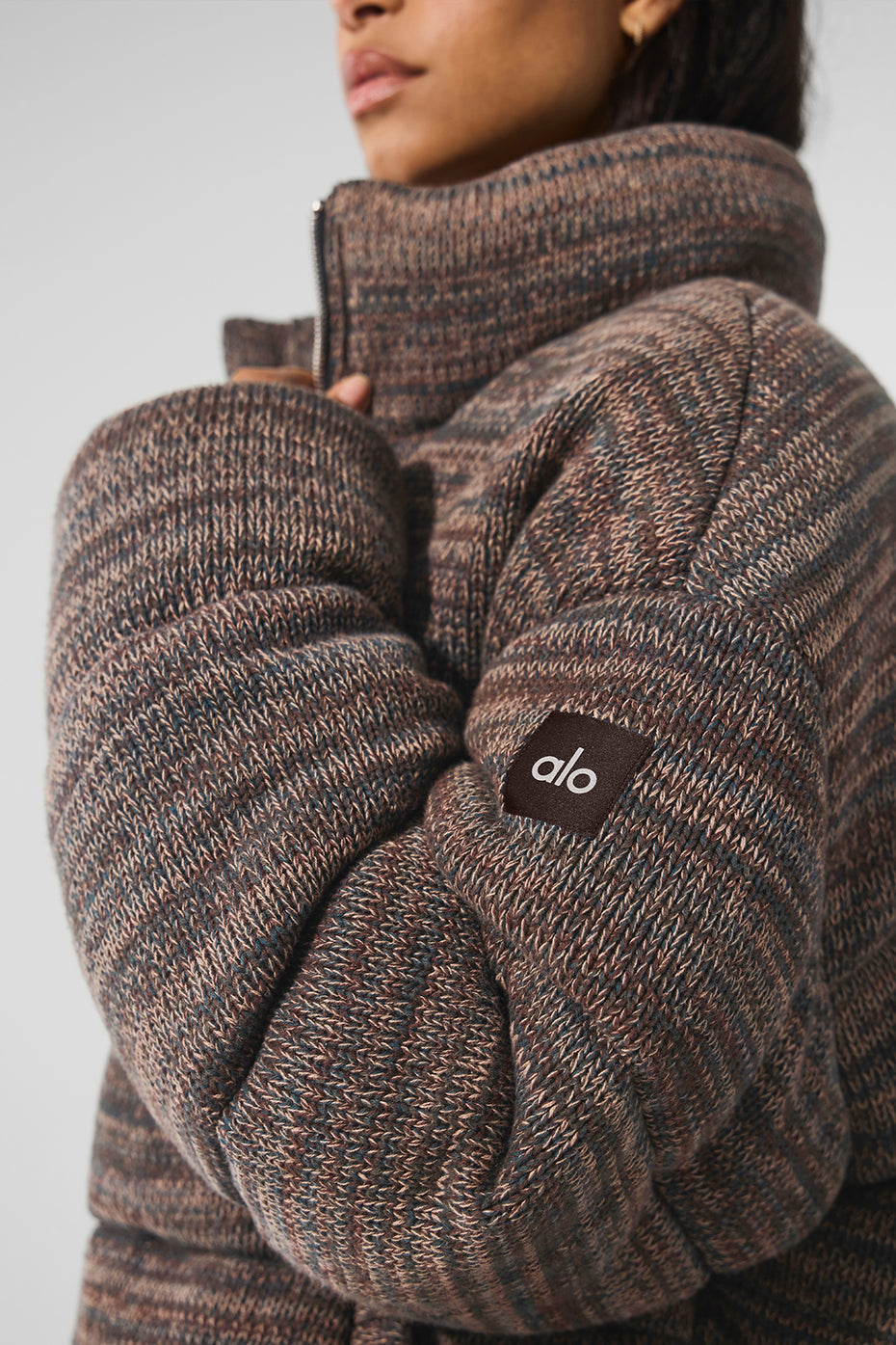 Stage Sweater Puffer - Brown Multi