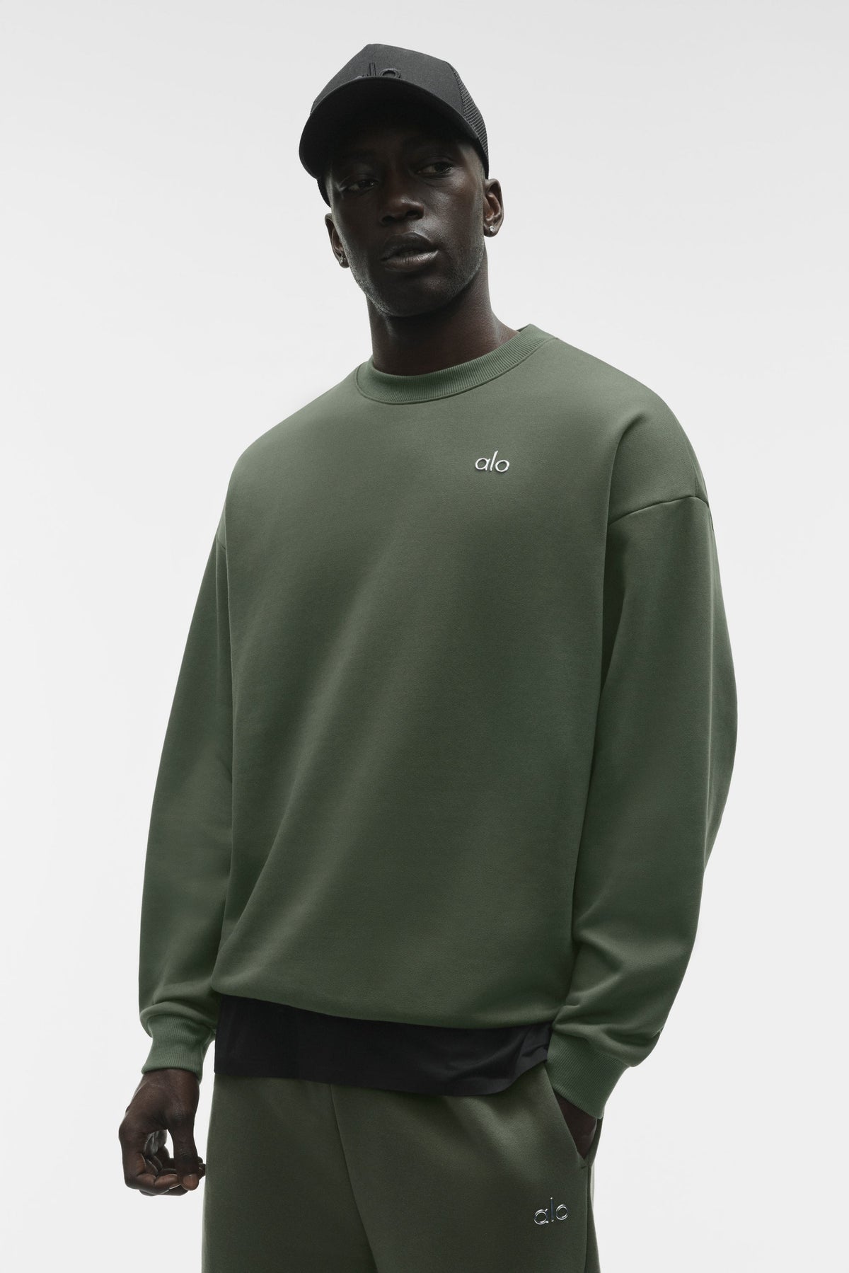 Accolade Crew Neck Pullover - Bamboo Green