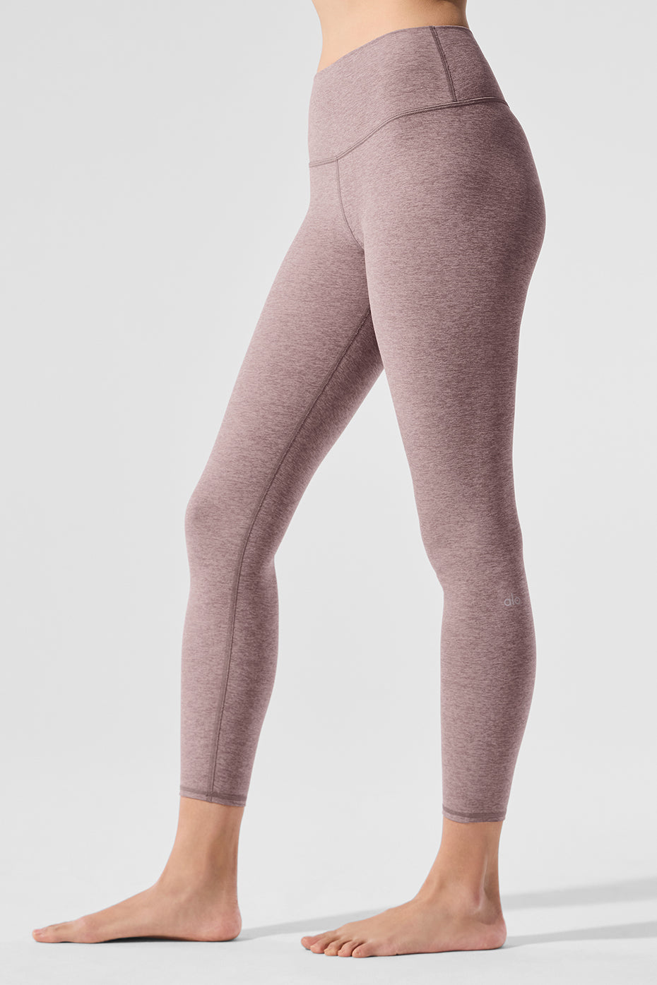 Alosoft High-Waist 7/8 Highlight Legging - Dark Pink Quartz Heather