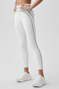 Airbrush High-Waist 7/8 Heart Throb Legging - White/Black
