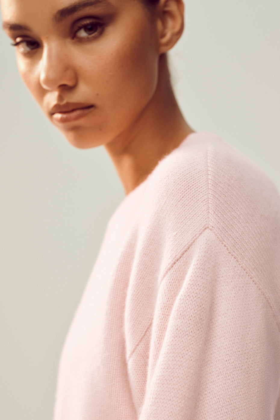 Cashmere Embrace Pullover - Frosted Pink