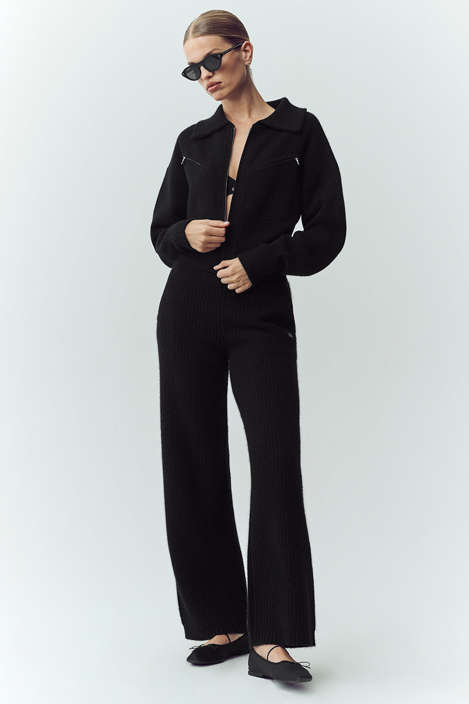 Cashmere Radiate Jacket - Black