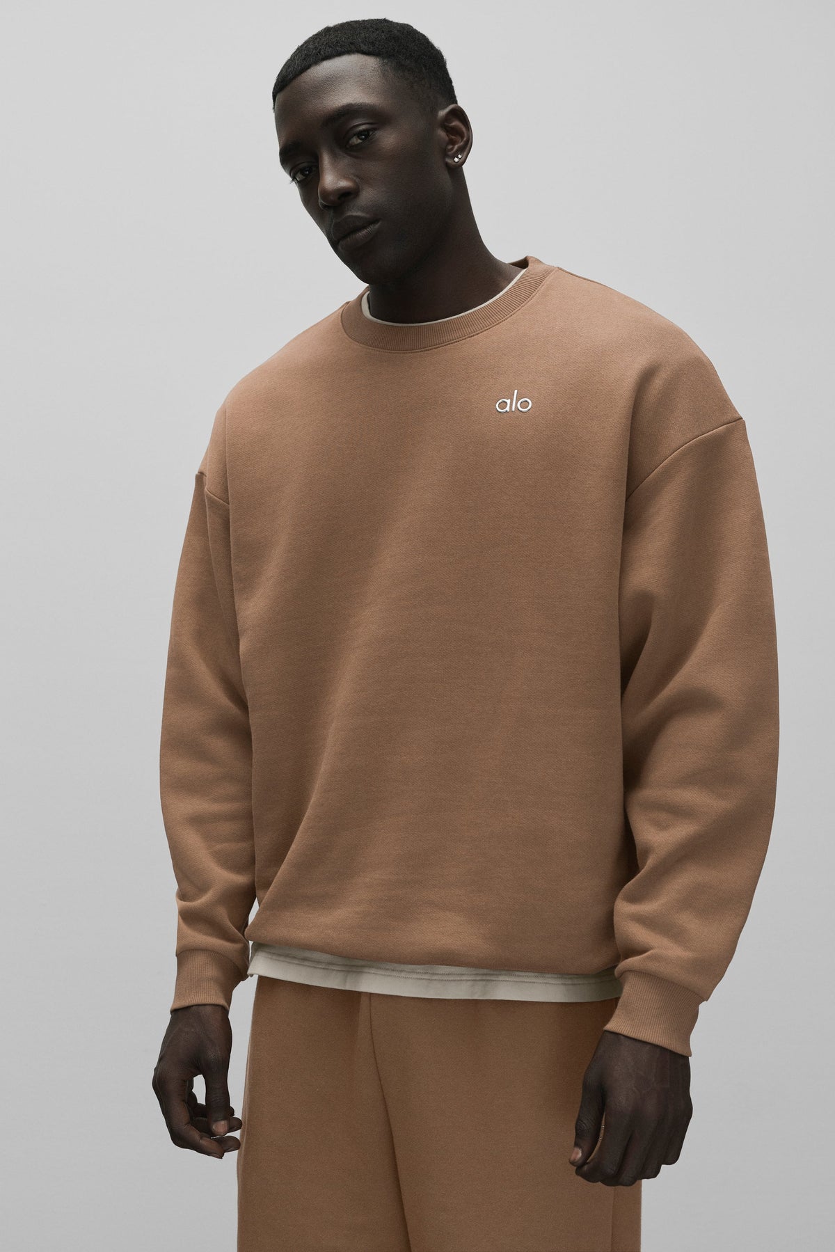 Accolade Crew Neck Pullover - Java Brown