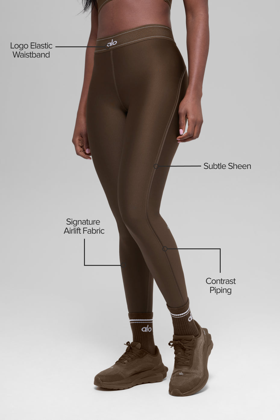 Airlift High-Waist Suit Up Legging - Espresso