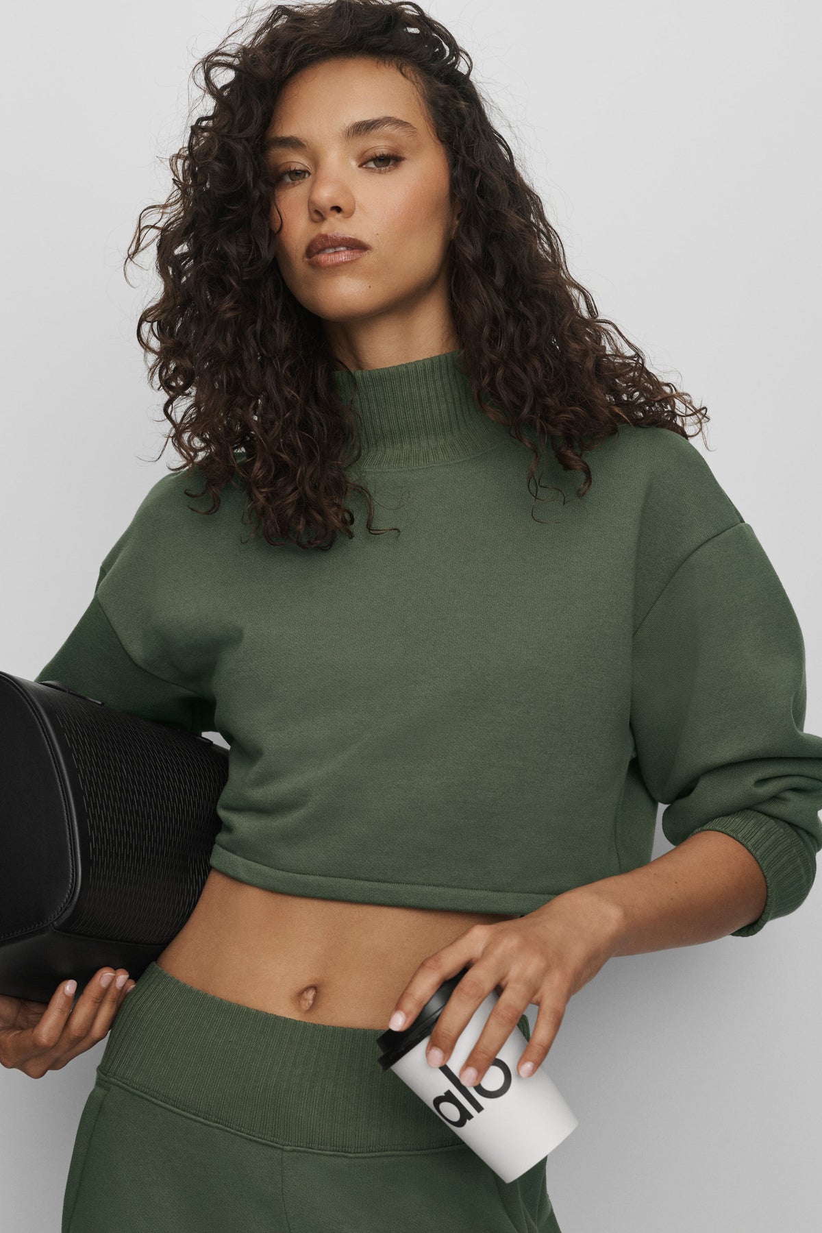 Cropped Serenity Coverup - Bamboo Green