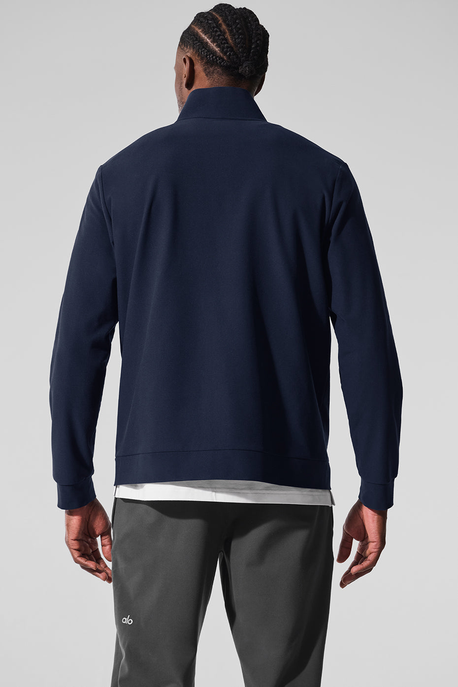 Conquer Max Mock Neck Full Zip - Navy
