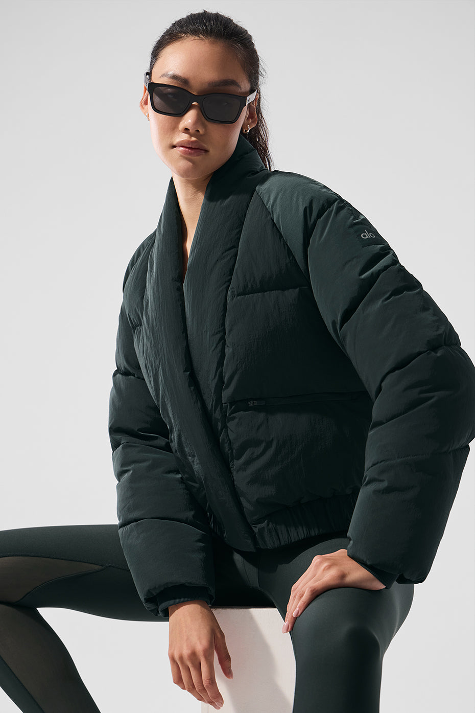 Stargazing Puffer - Charcoal Green