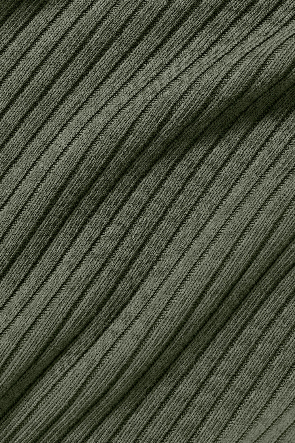 Ribbed Cropped Reset Long Sleeve - Bamboo Green
