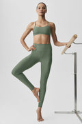 7/8 High-Waist Airlift Legging - Bamboo Green