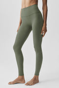 High-Waist Airbrush Legging - Bamboo Green
