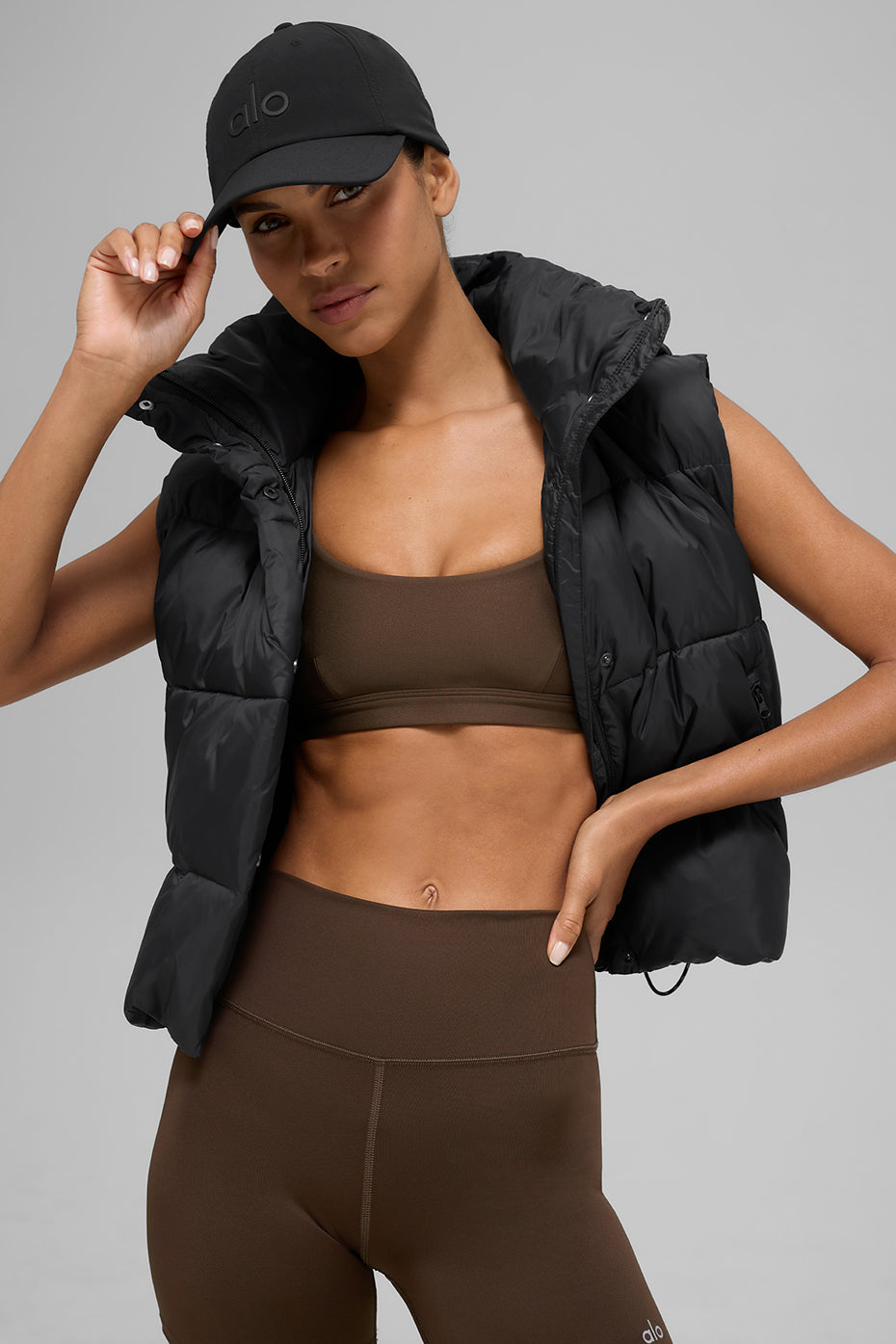 Gold Rush Puffer Vest - Black