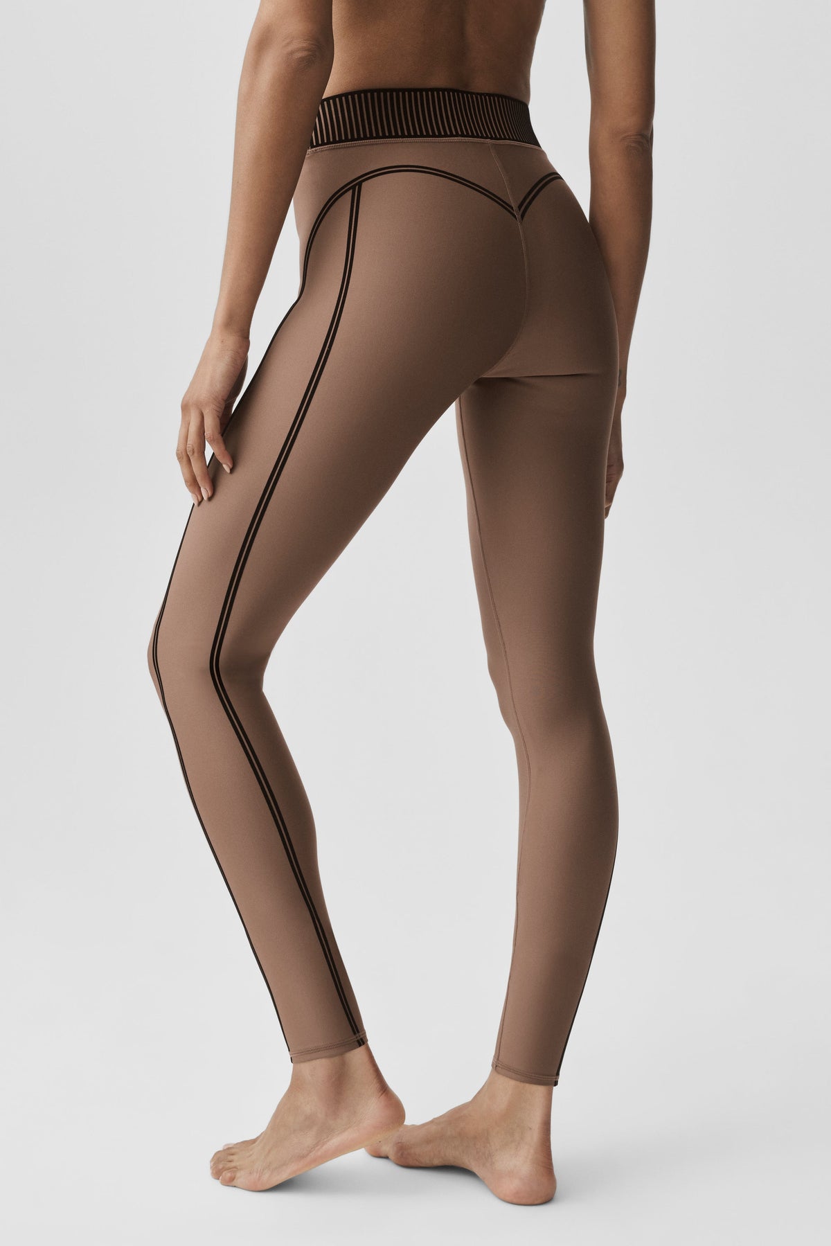Airlift High-Waist 7/8 Line Up Legging - Java Brown