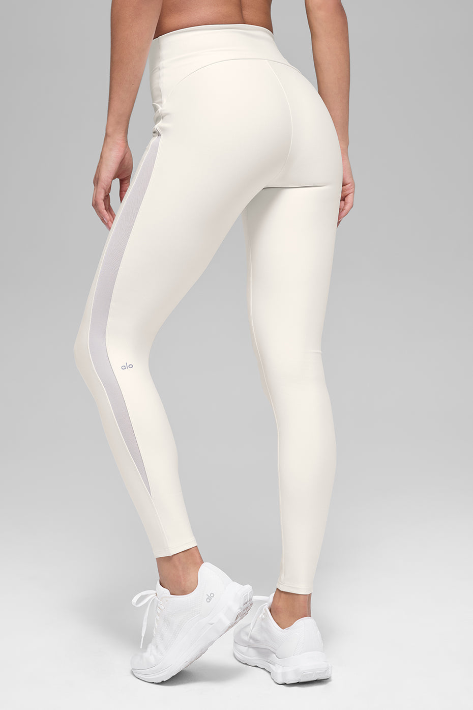 Airlift High-Waist Mesh Infatuation Legging - Ivory