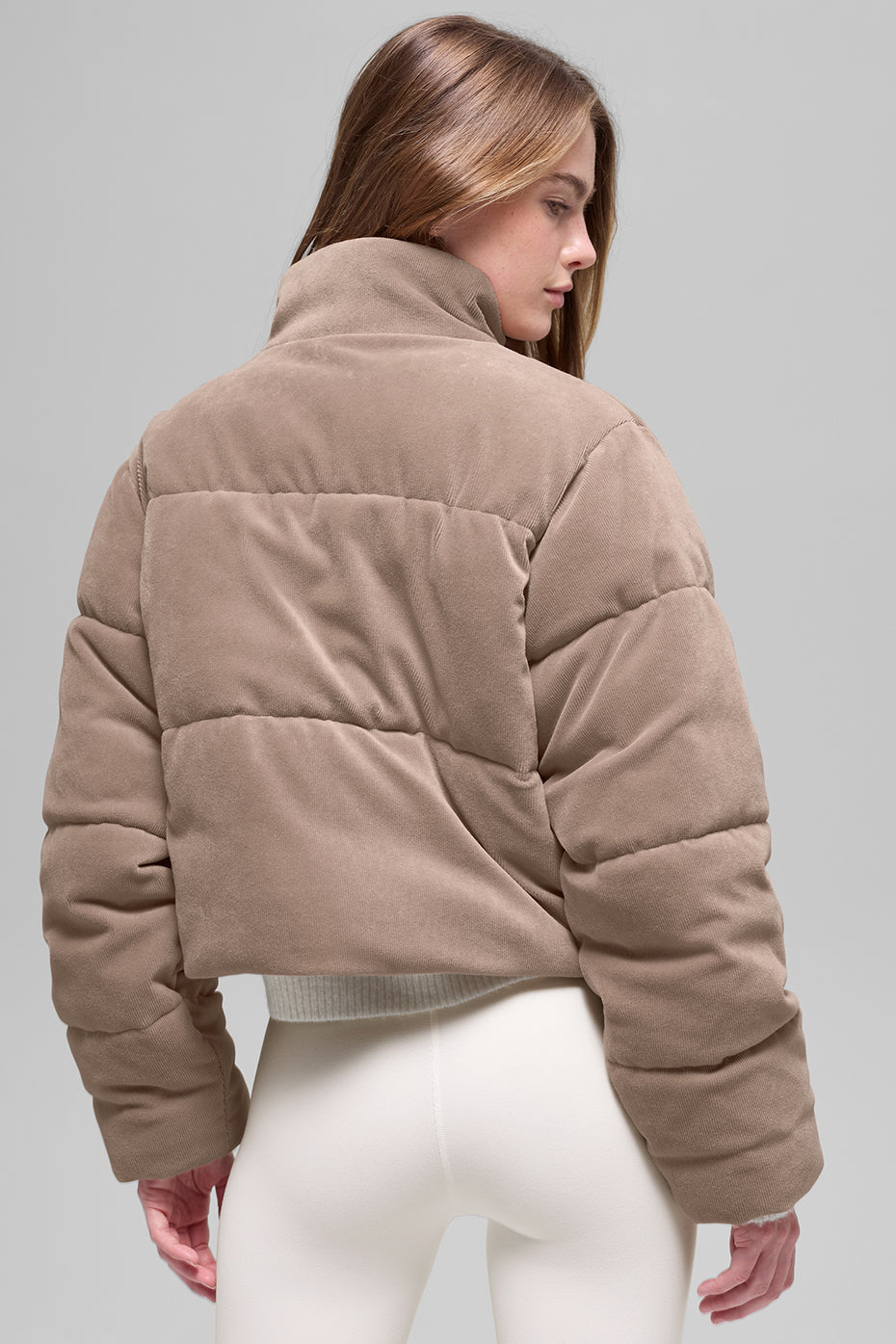 Micro Corduroy Dreamy Puffer - Chai Latte