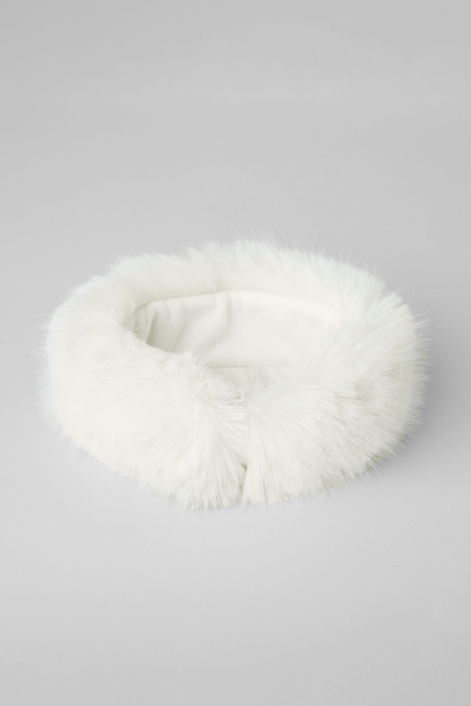 Opulent Faux Fur Wintersun Headband - Ivory