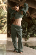 Accolade Straight Leg Sweatpant - Bamboo Green
