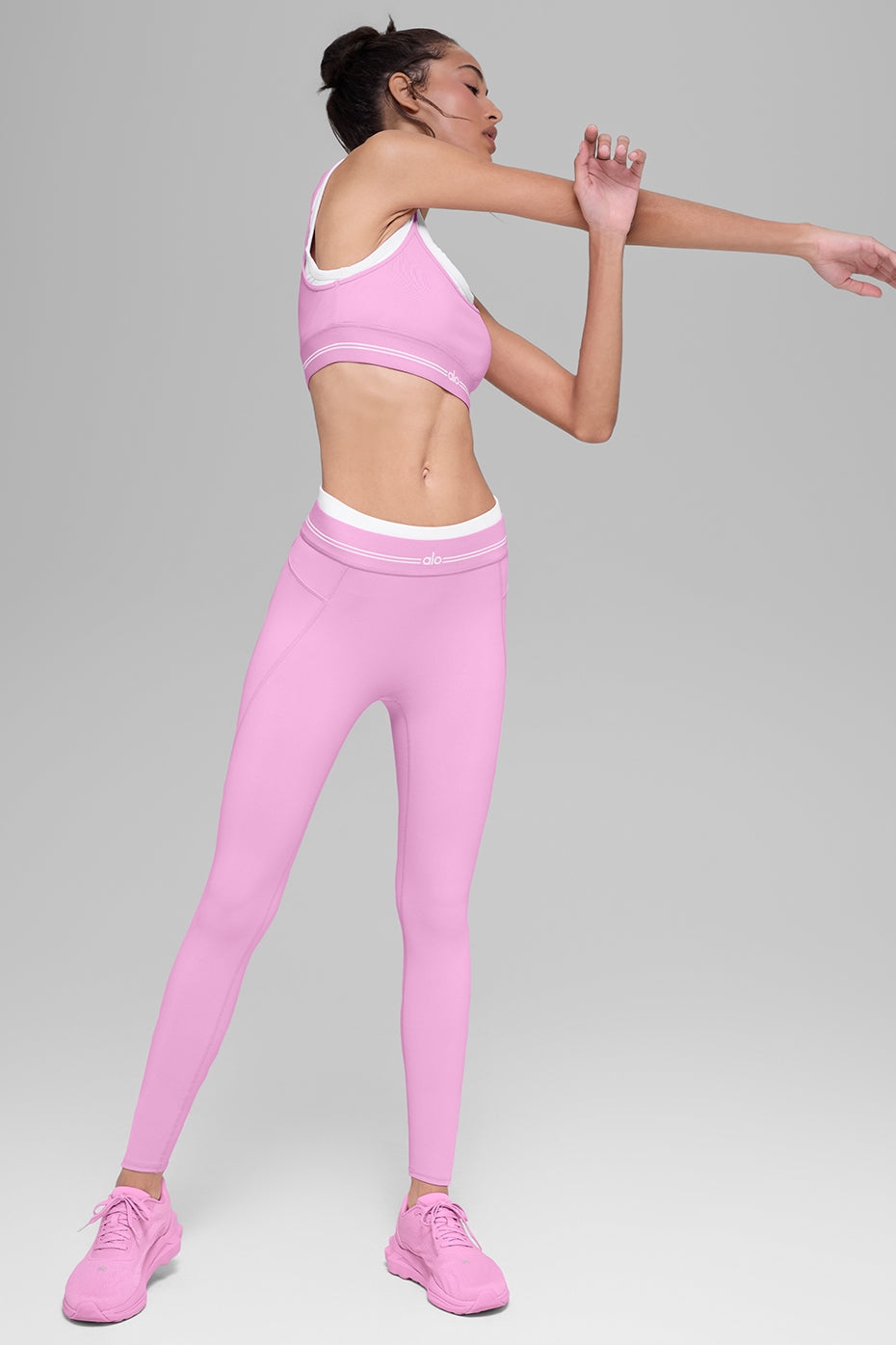 Airbrush High-Waist 7/8 Better Together Legging - Candy Heart Pink/White