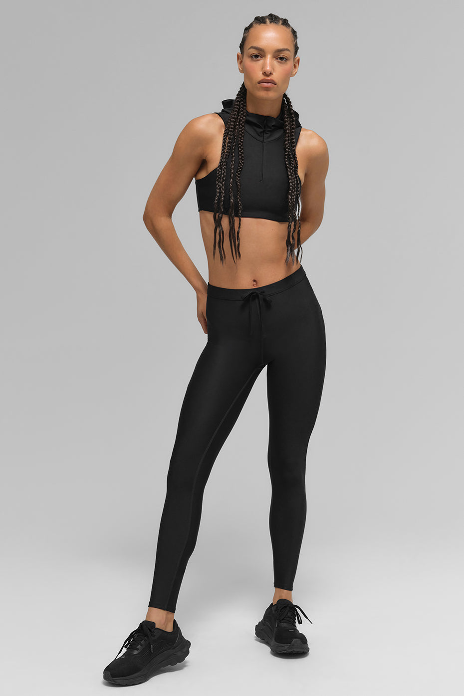 Airlift Light Speed Hooded Bra - Black