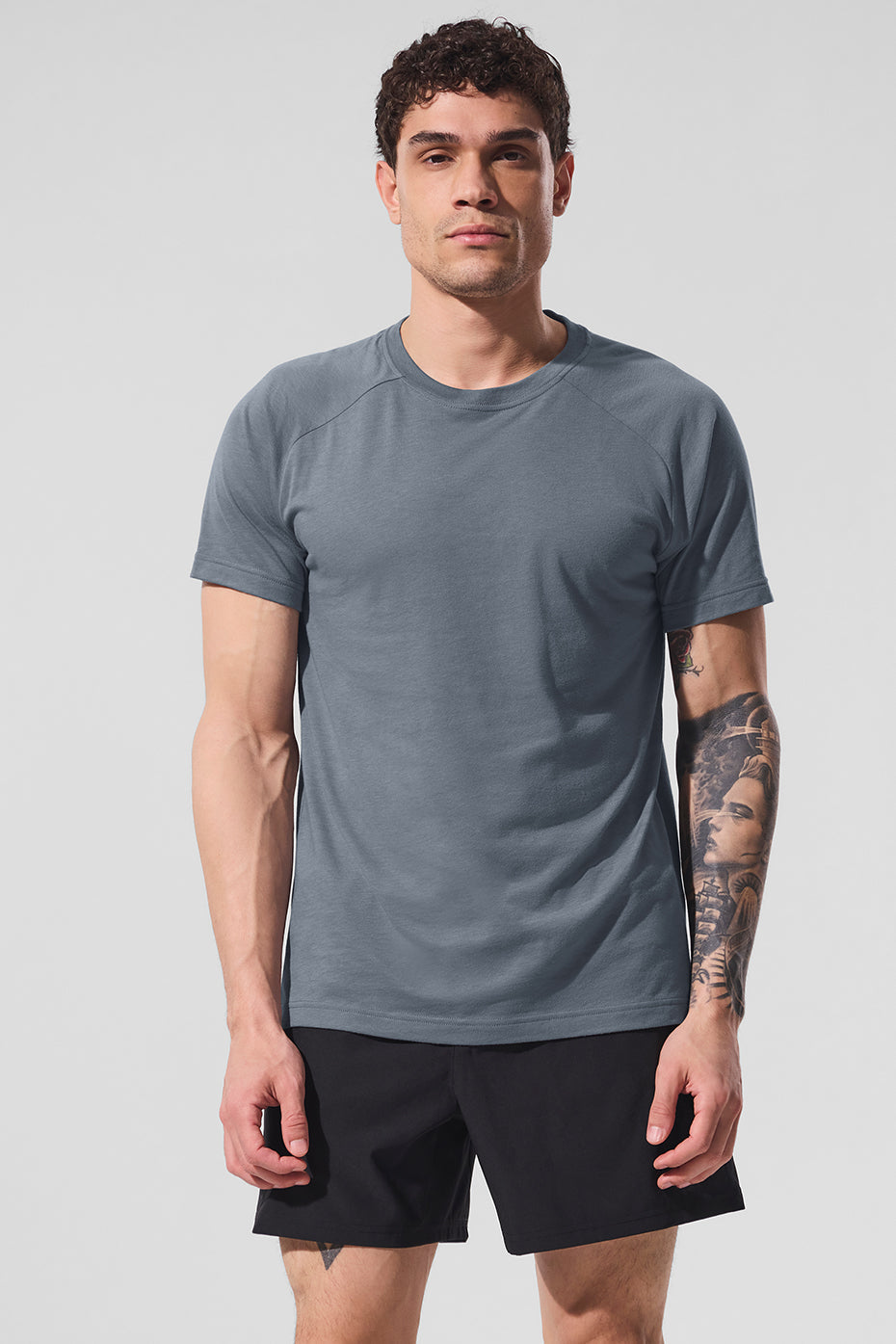 Triumph Raglan Tee - Steel Grey