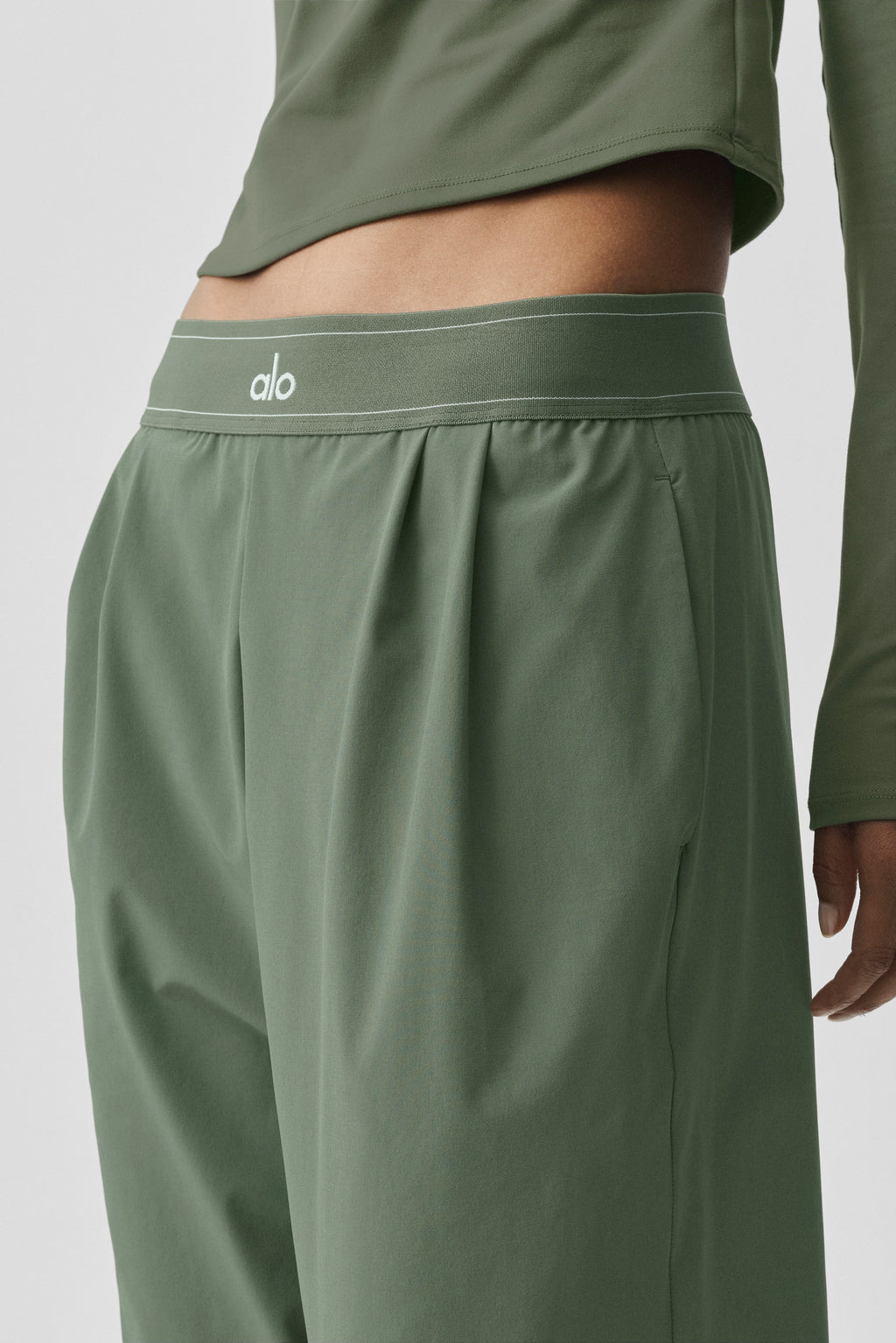 Suit Up Trouser (Long) - Bamboo Green