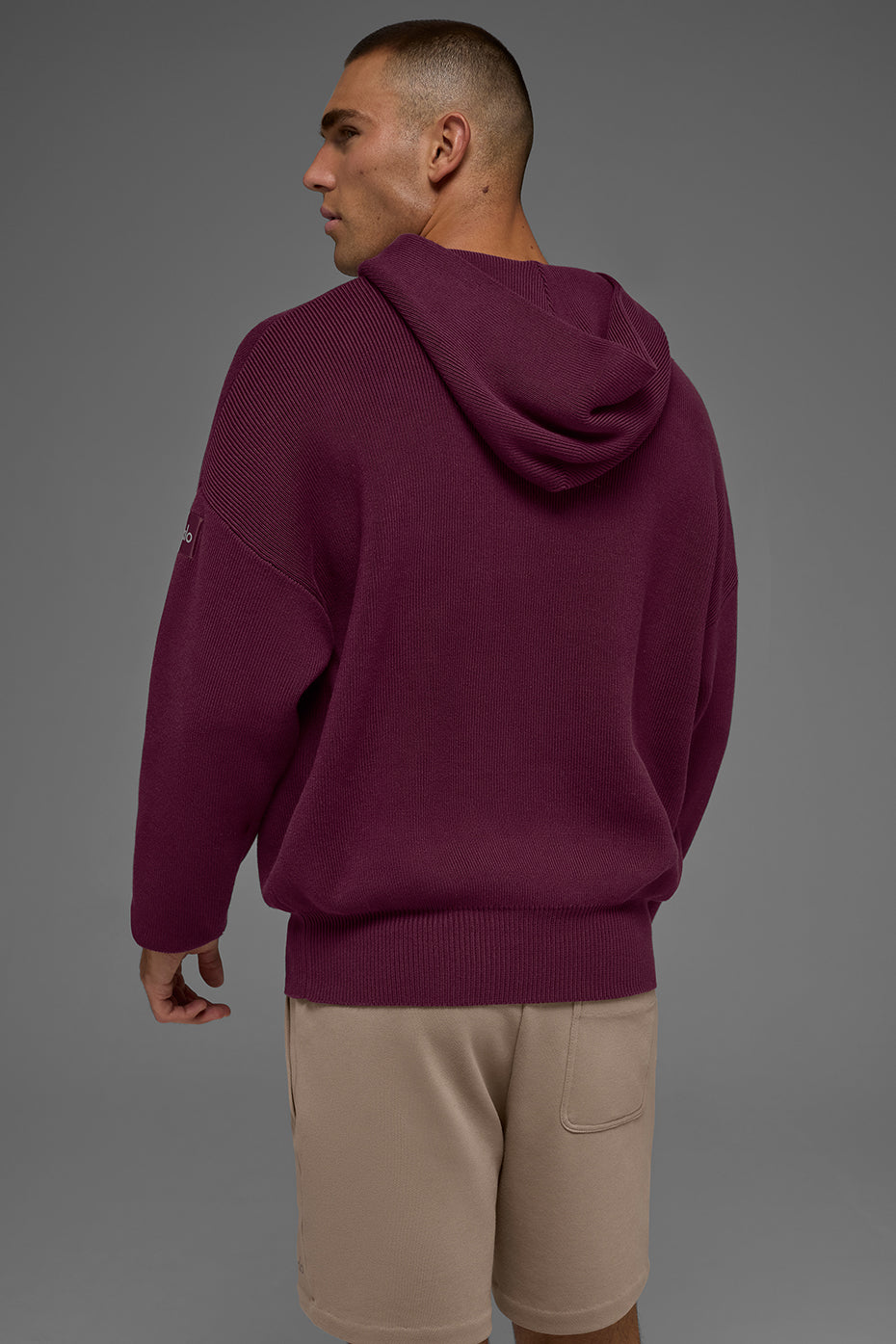 Scholar Hooded Sweater - Burgundy