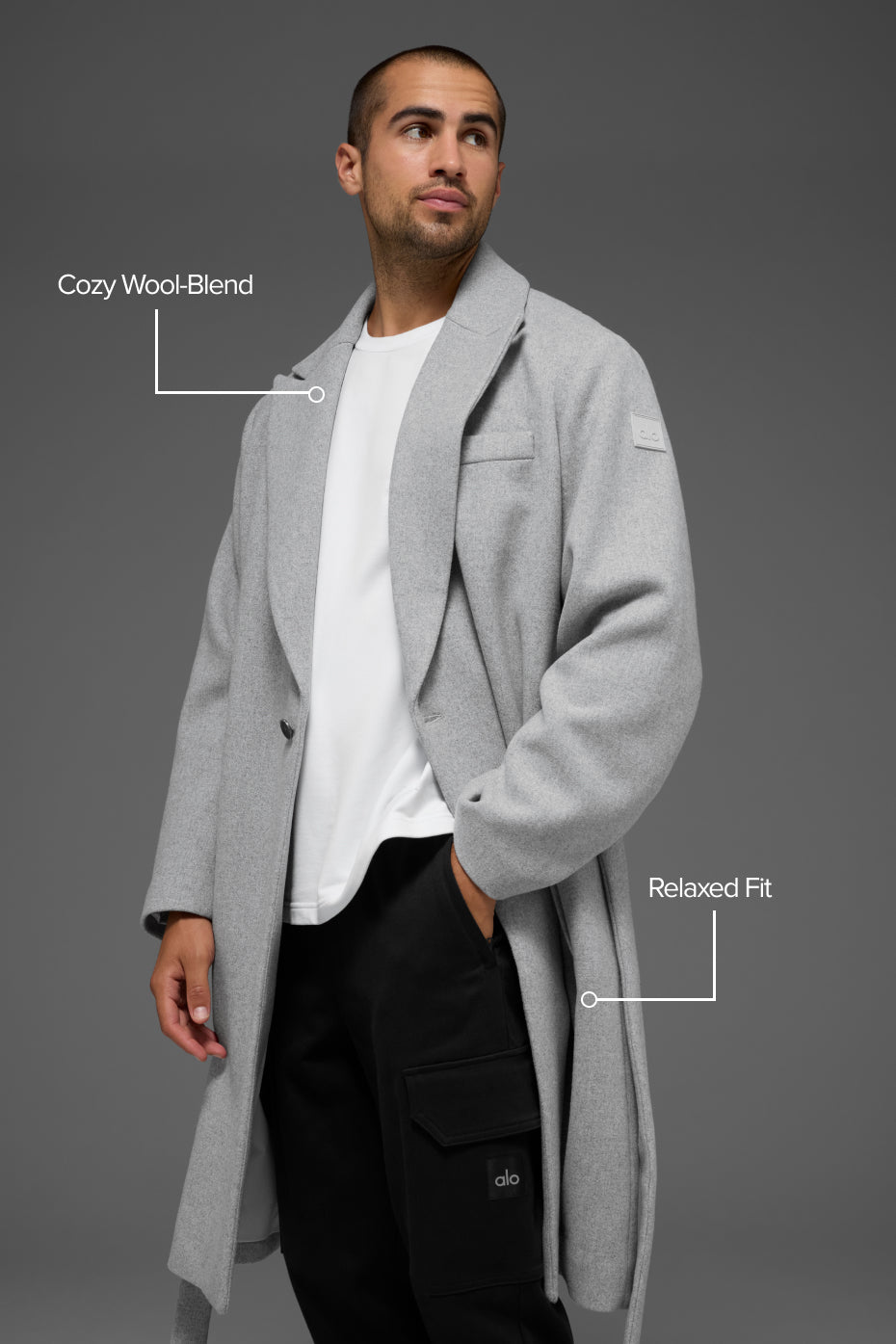 Wool Gameday Overcoat - Athletic Heather Grey