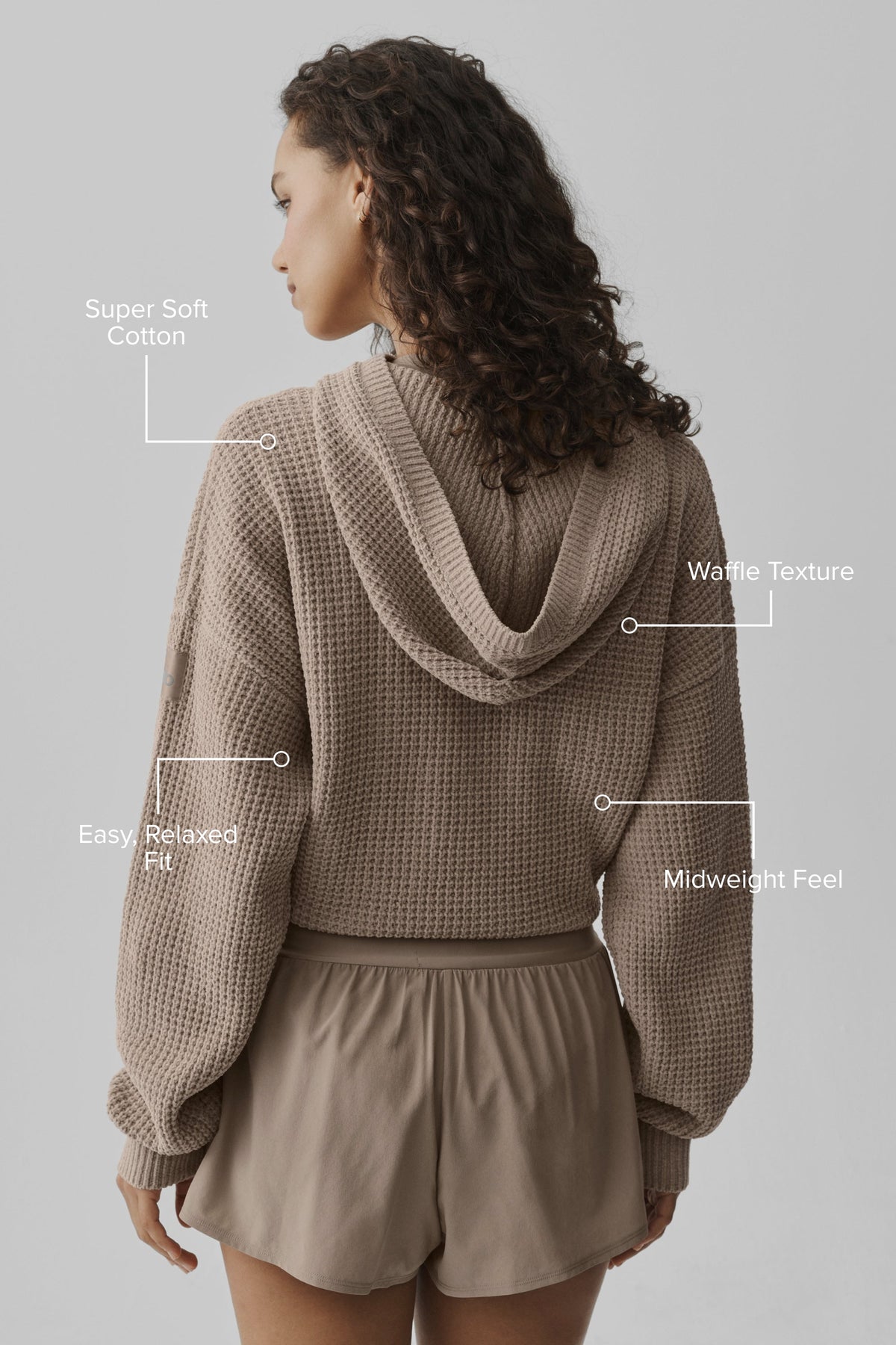 Waffle Chenille Edition Hoodie - Gravel