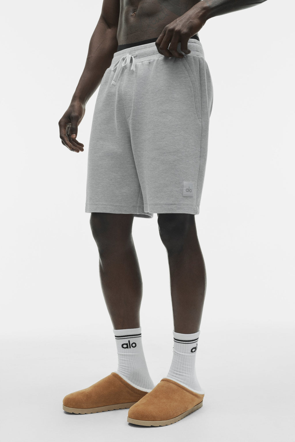 7" Waffle Lounge Short - Athletic Heather Grey