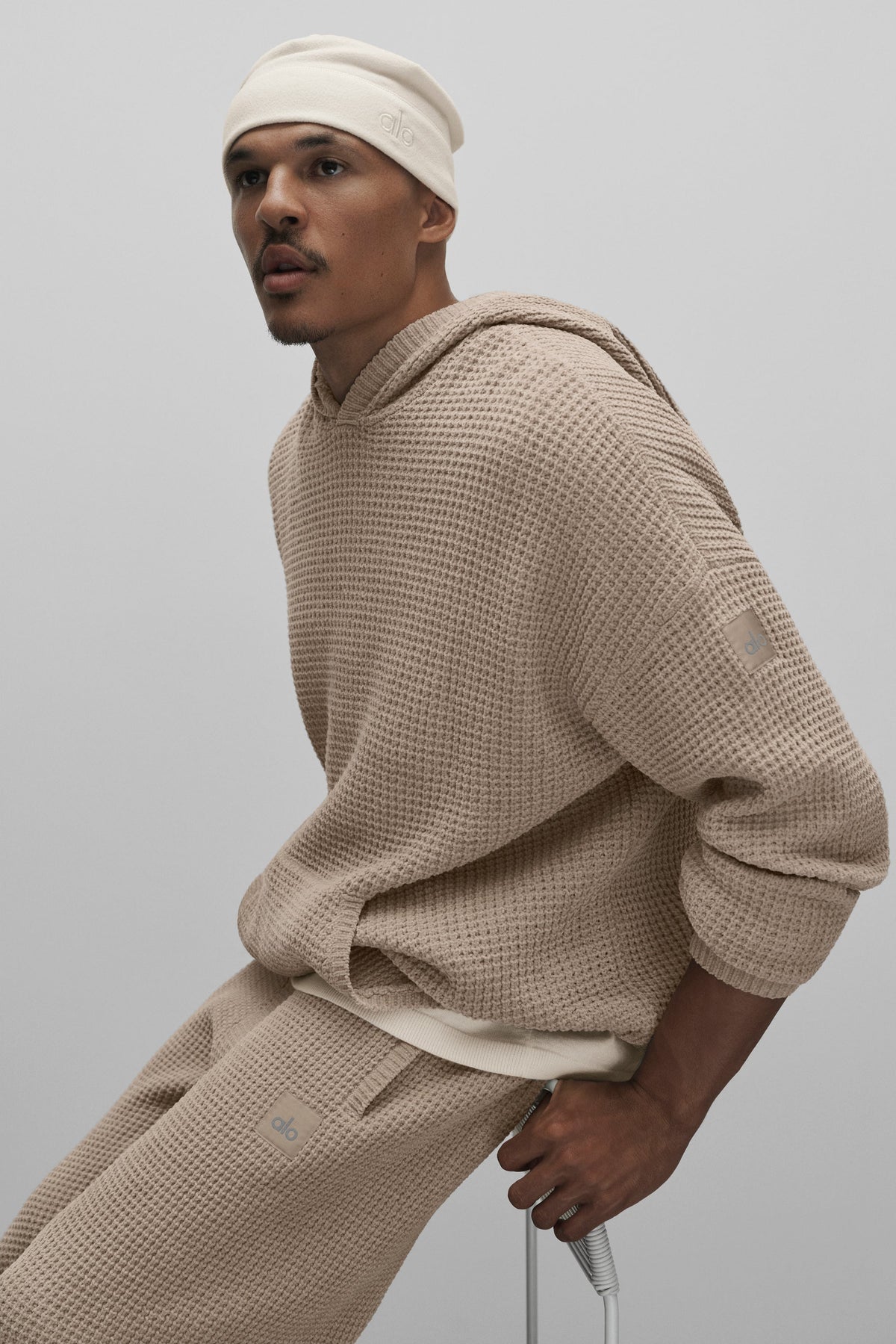 Waffle Chenille Edition Hoodie - Gravel