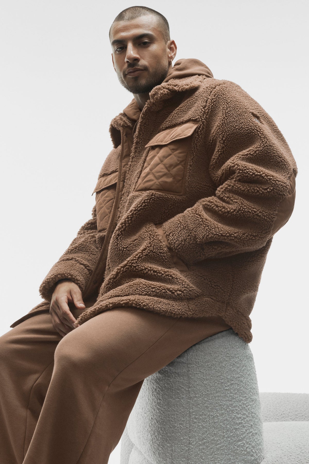 Sherpa Edge Shacket - Java Brown