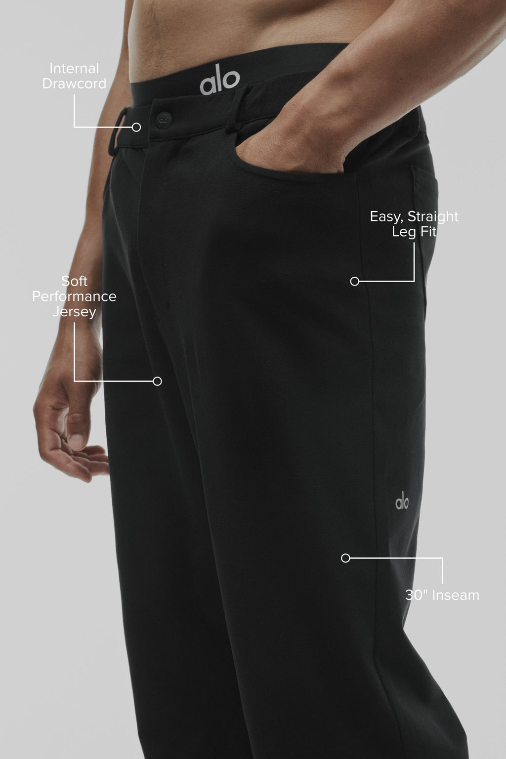 Conquer Max 4 Pocket Pant - Black