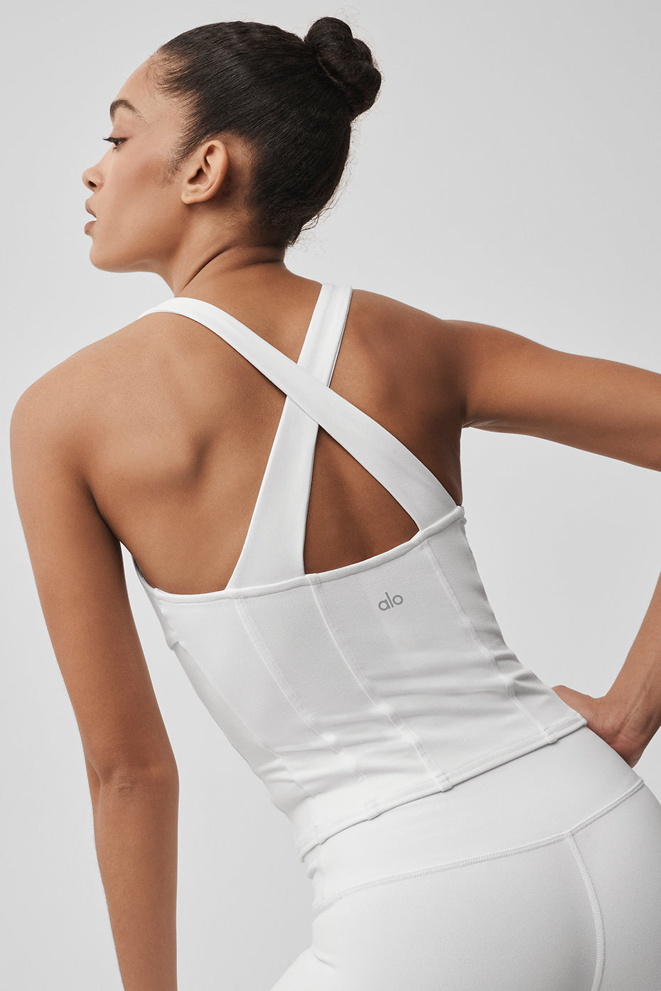 Airbrush Sparks Fly Corset Tank - White
