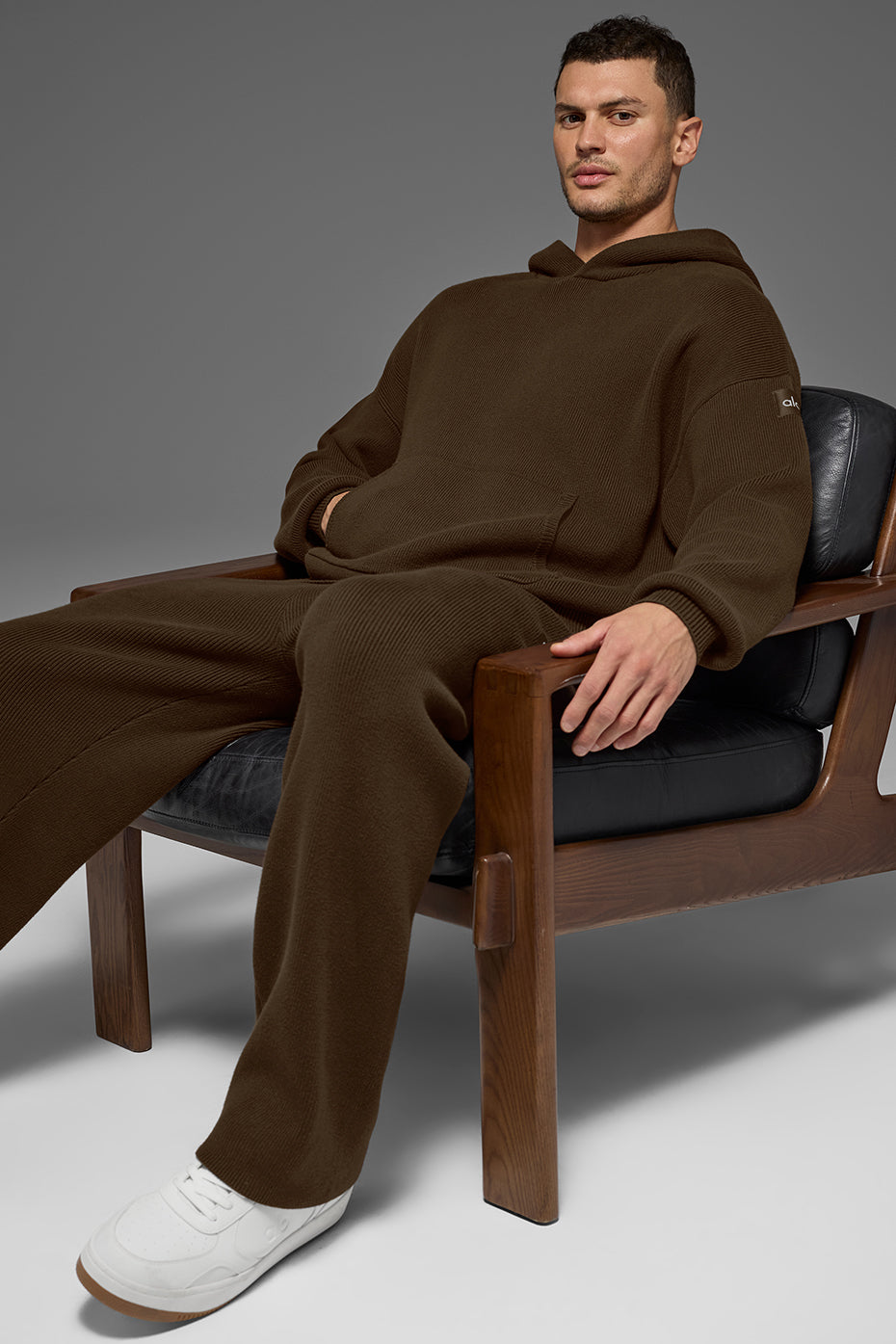 Scholar Hooded Sweater - Espresso