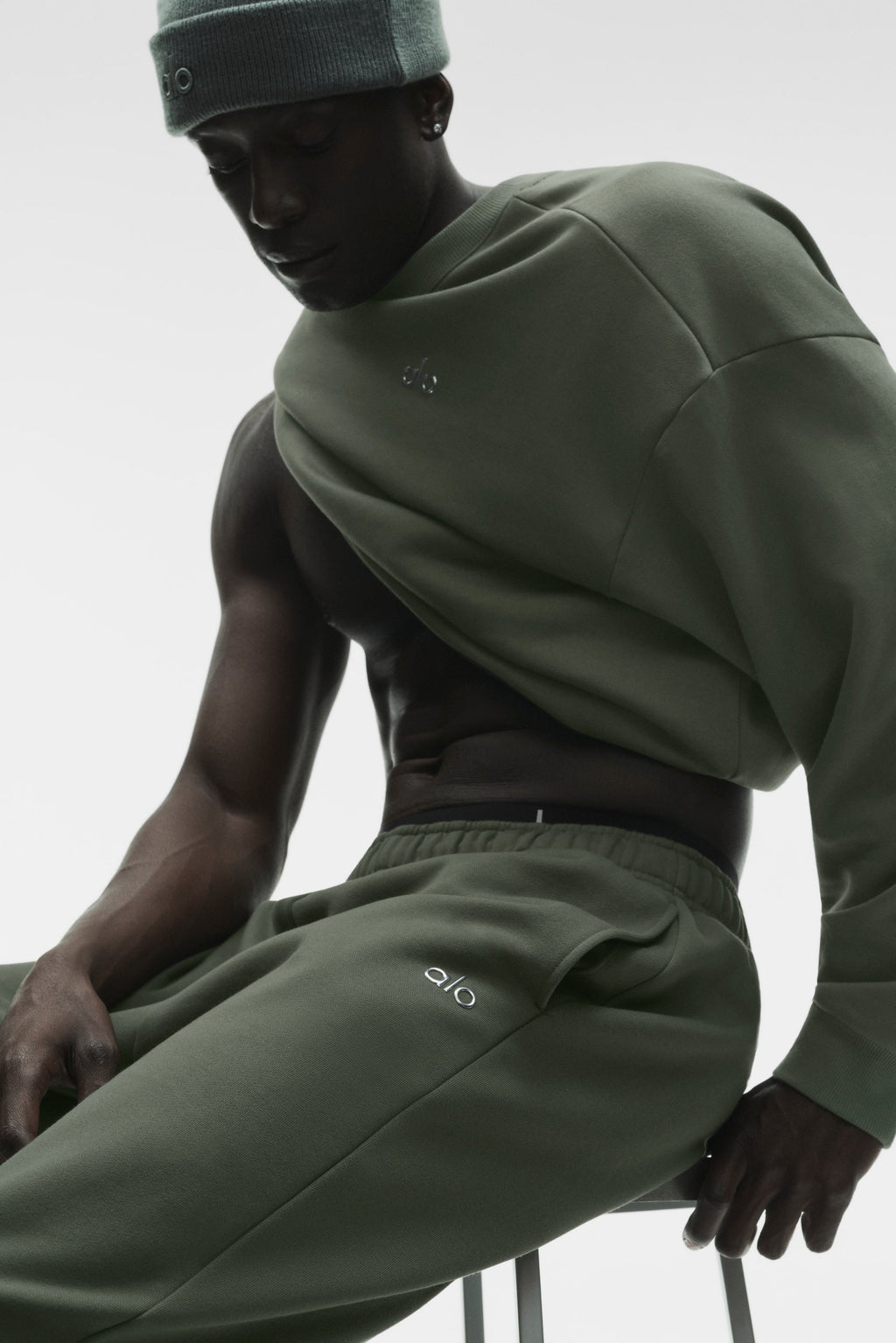 Accolade Straight Leg Sweatpant - Bamboo Green