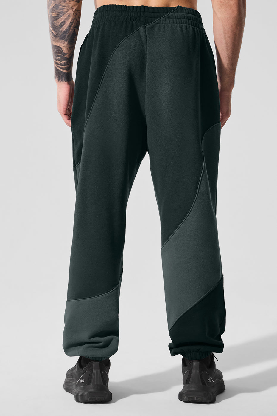 Make Waves Sweatpant - Charcoal Green Tonal