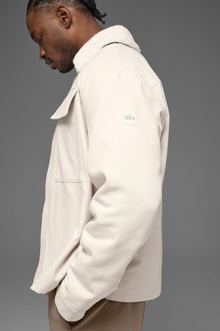 Canvas Utility Shacket - Bone