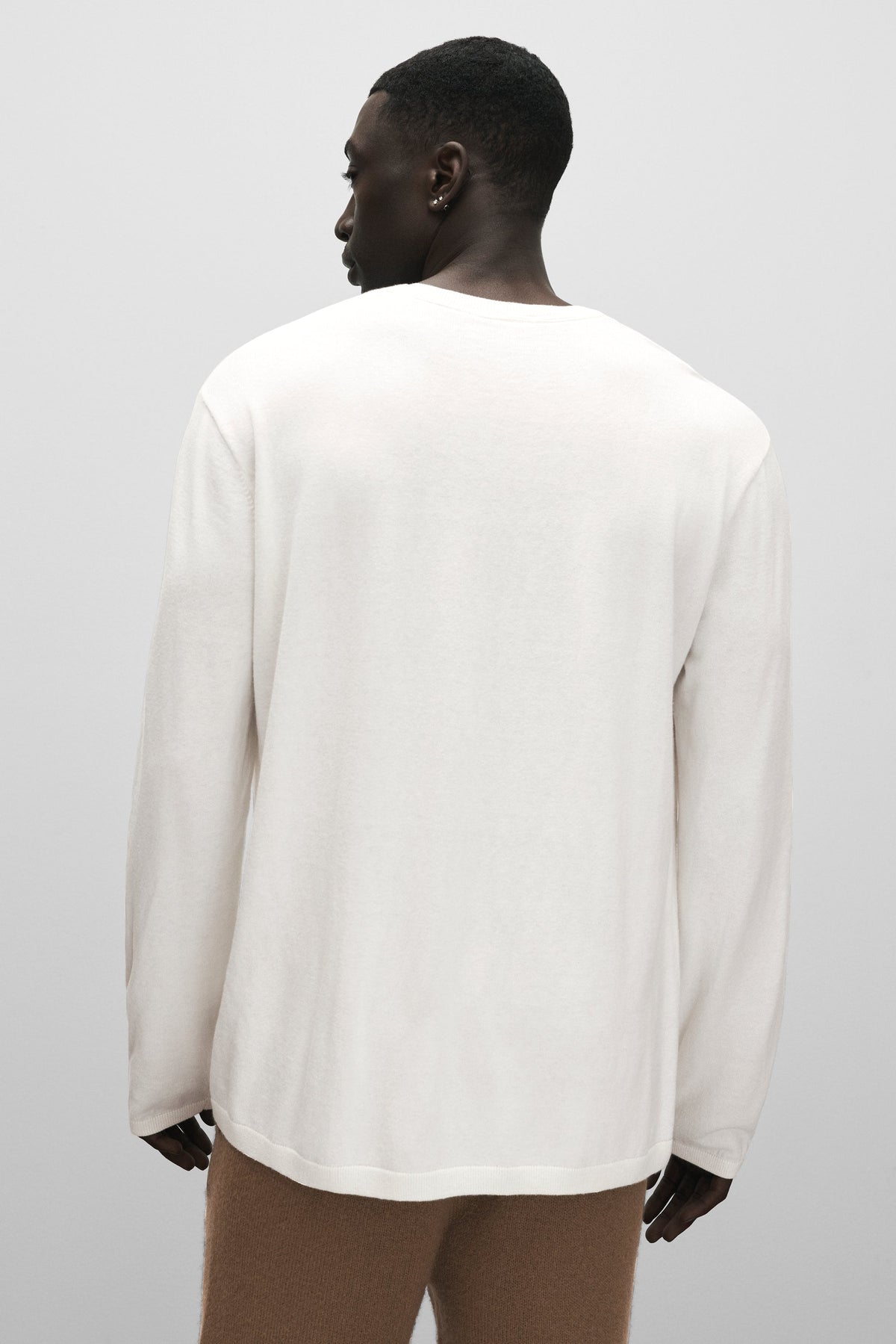 Cashmere Blend Ever Soft Long Sleeve Crew - Ivory
