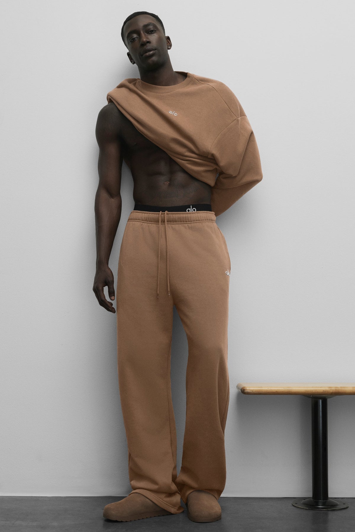 Accolade Straight Leg Sweatpant - Java Brown