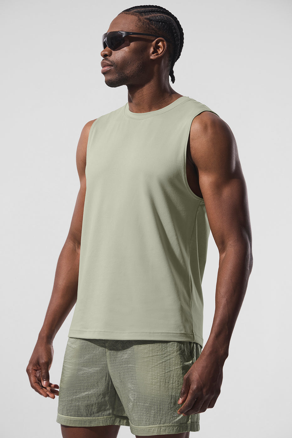 Conquer Muscle Tank - Limestone