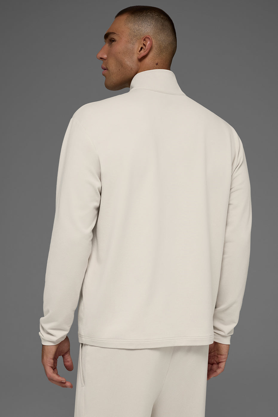 Double Take Long Sleeve 1/4 Zip - Bone
